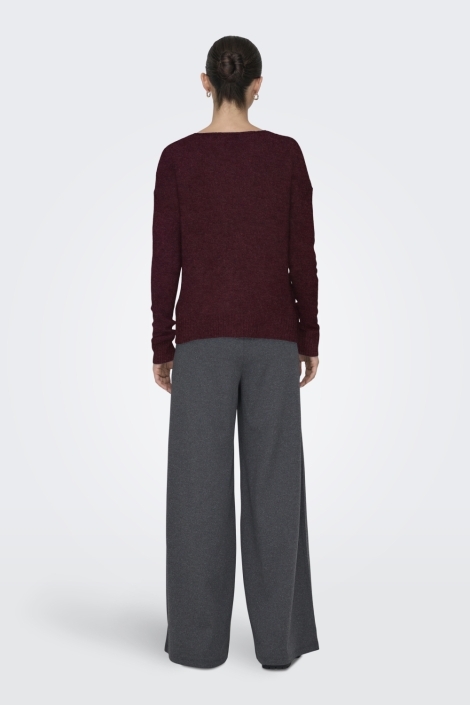 Jacqueline de Yong jdyelanora l/s v-neck pullo. knt no